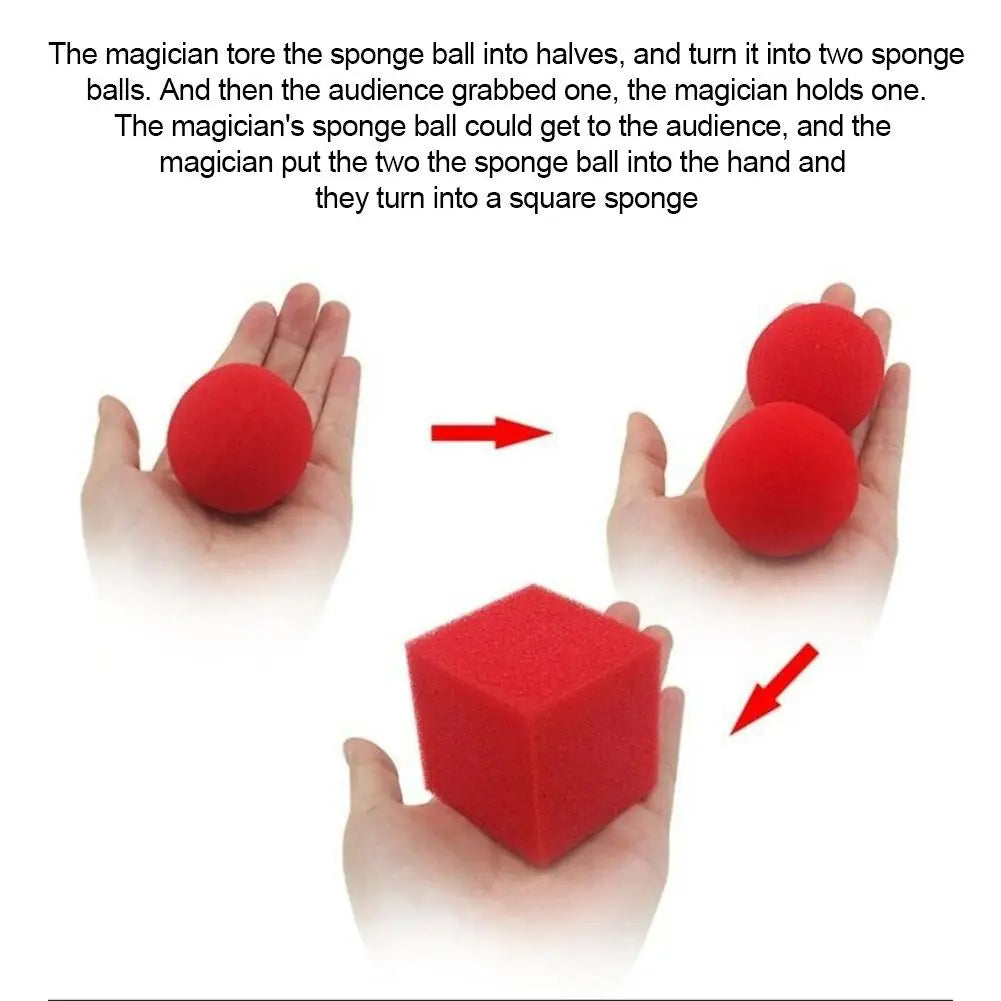 Red Ball To Square Sponges