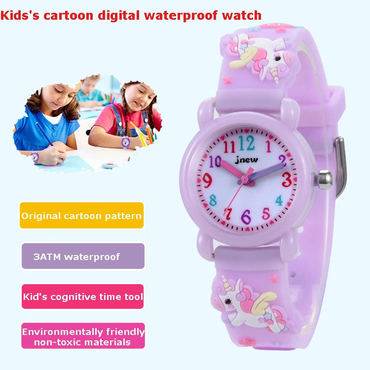 Cute 3D Cartoon Watch Waterproof