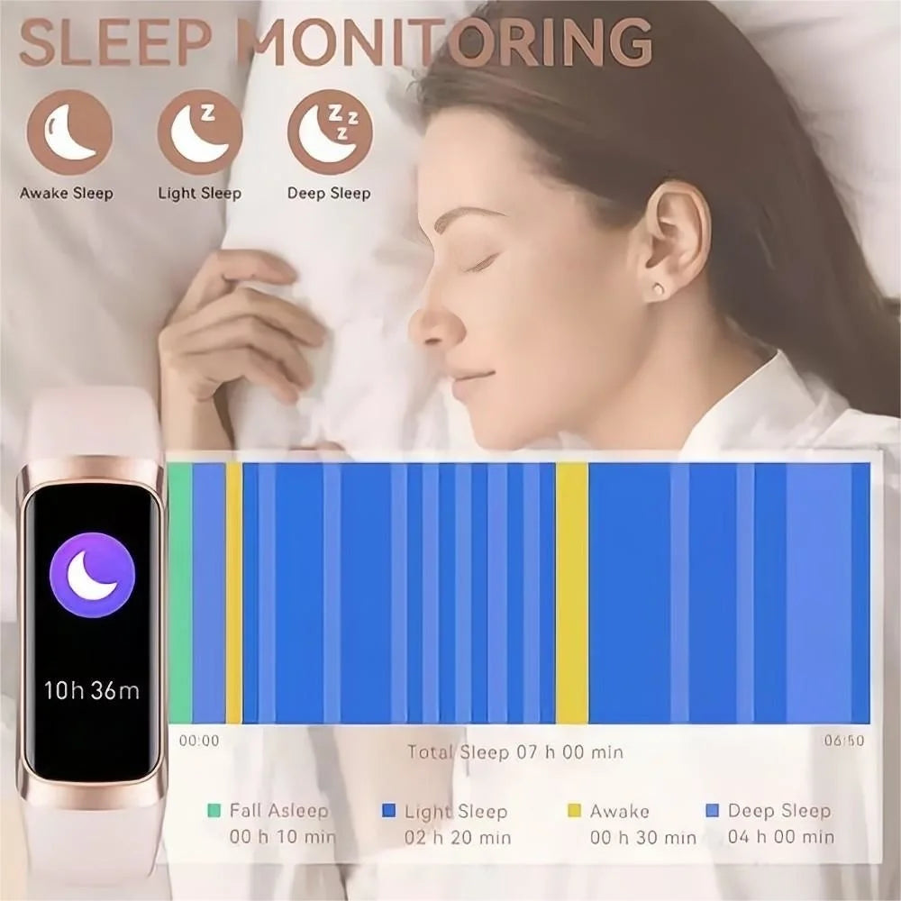 Smart Bracelet  "Heart Rate Blood Oxygen Sleep Thermometer"