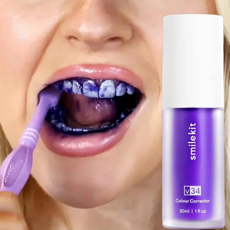 Purple Whitening Toothpaste Remove Stains 2024