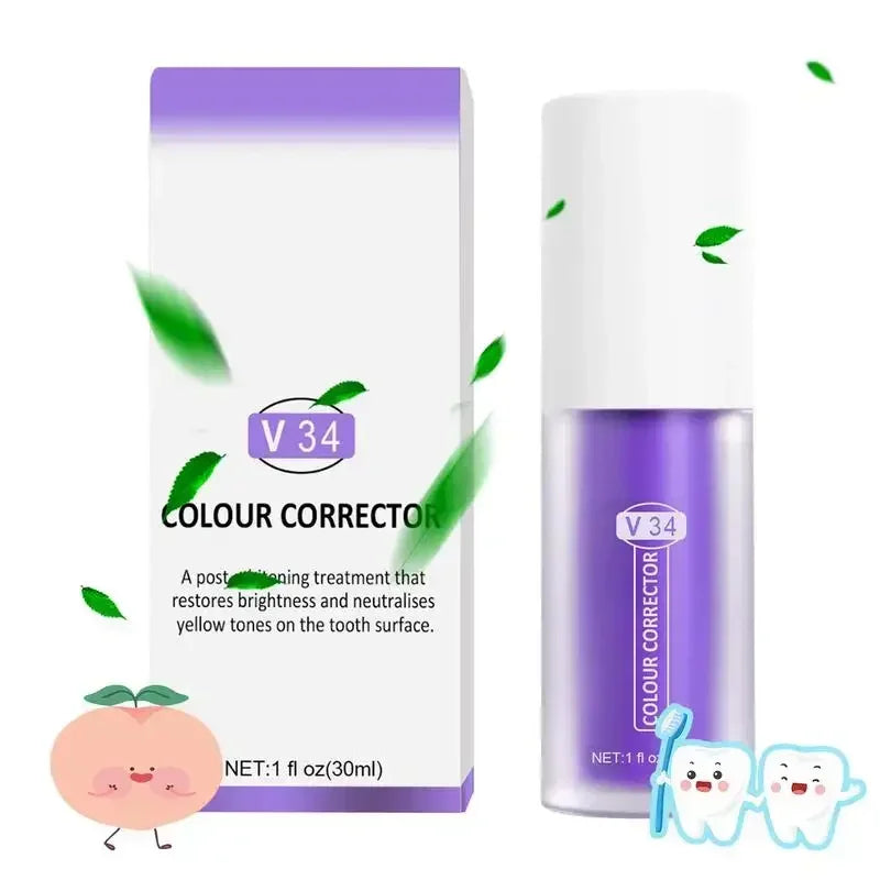 Purple Whitening Toothpaste Remove Stains 2024