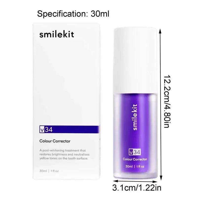 Purple Whitening Toothpaste Remove Stains 2024