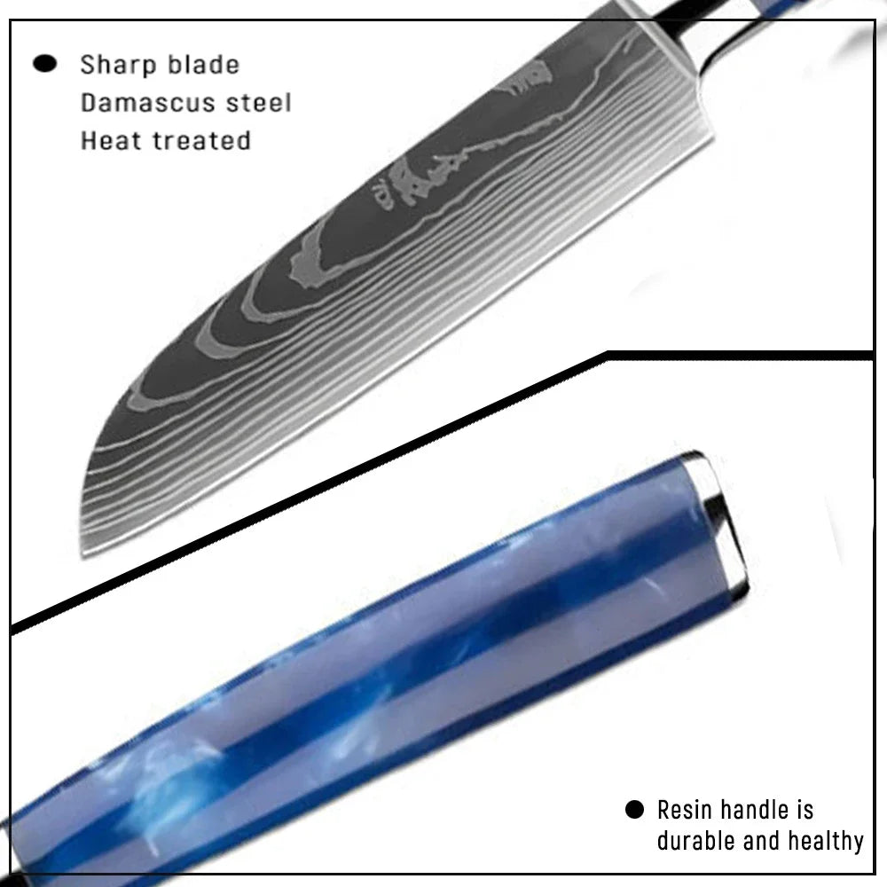 Knife Damascus Professional Chef