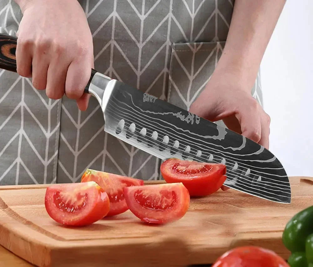 Professional Damascus Kitchen Knives